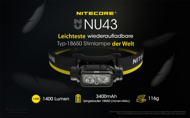 Nitecore® NU43 - 1400 Lumen